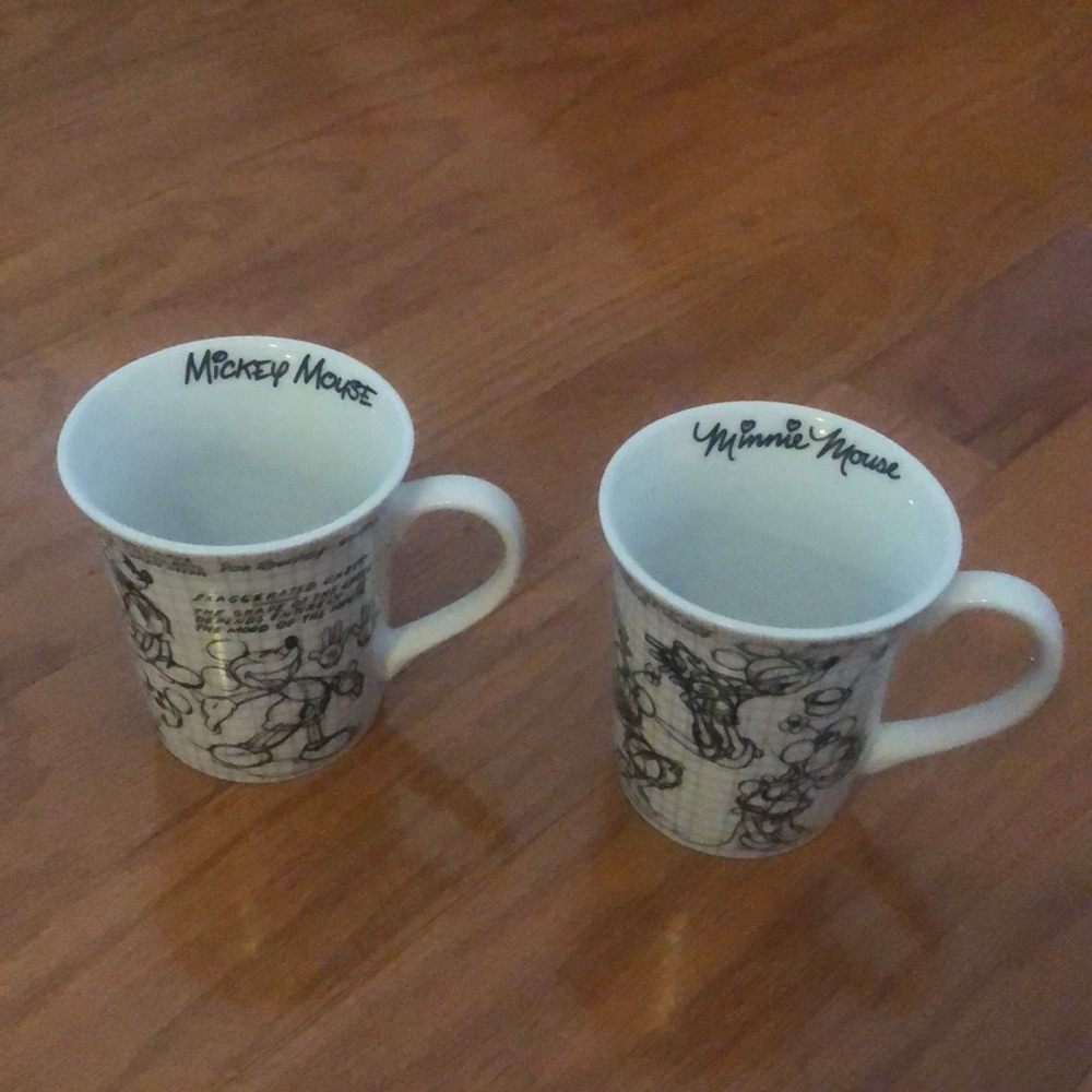 Mickey and Minnie Mouse Disney Mugs